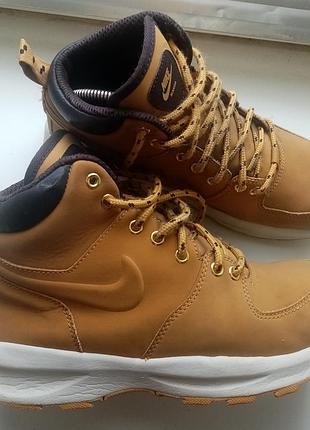 Оригинал. 24 см. кожаные ботинки nike manoa