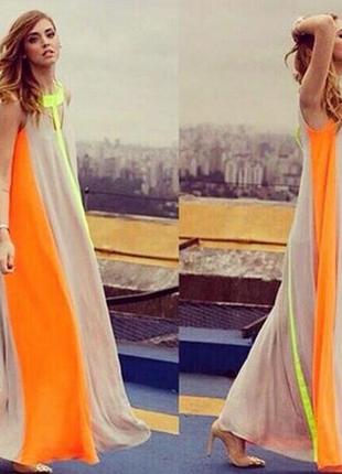 Літня довга пляжна сукня