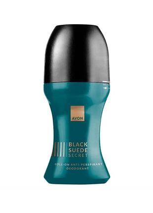 Дезодорант-антиперспирант с шариковым аппликатором black suede secret avon 50 ml
