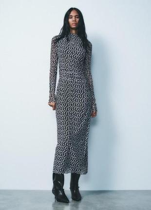 Платье длинное zara