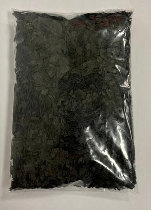 Флоки (чипсы, хлопья) для пола и стен 1кг черный