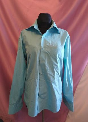 Рубашка небесно голубая paolo bertolucci