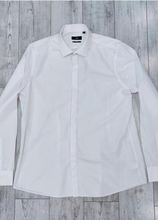 Рубашка мужская белая с длинным рукавом р 50-52 бренд "next"