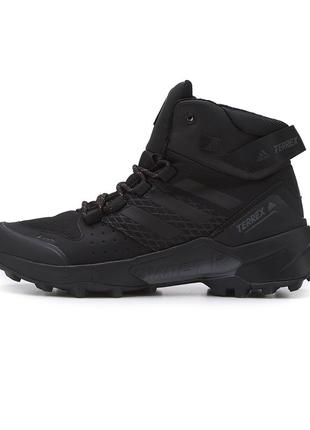 Мужские кроссовки 
adidas terrex gore-tex high black orange fur