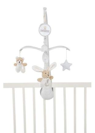 Игрушка-мобиль на кроватку chicco медвежонок и зайчонок doudou 09714.00
