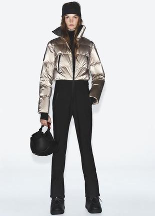 Комбинезон женский бежевый лыжный пуховый zara new