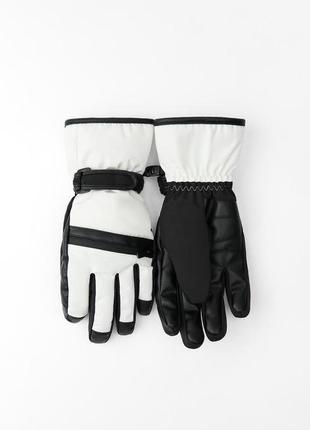 Лижні рукавички жіночі білі zara new