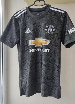 Футболка футбольная adidas manchester united гостевая