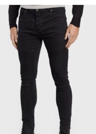 Джинсы мужские skinny biker denim co w32 /l34