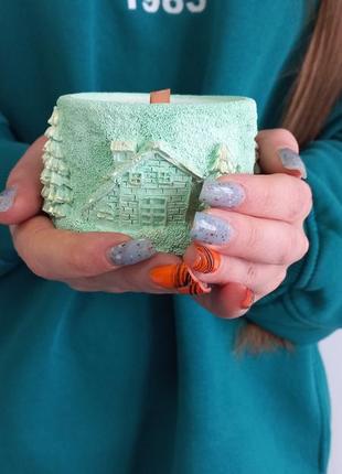 Новейший свеча зима. подарок на новый год. свечи в кашпо. соевые свечи