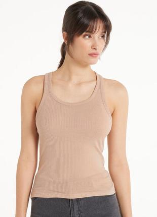 Майка tezenis облегающего кроя в рубчик p-p s