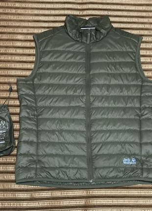 Жилет jack wolfskin storm lock vest down micro микропуховый/микропуховая жилетка