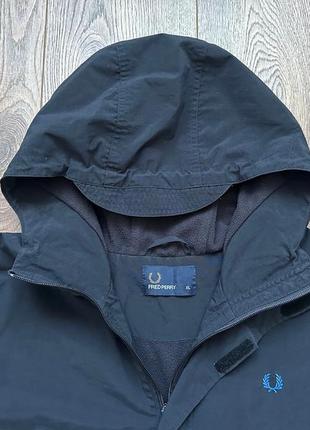Fred perry nylon hooded Shirt jacket оригинальная куртка3 фото