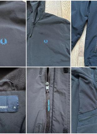 Fred perry nylon hooded Shirt jacket оригинальная куртка5 фото