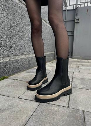 Женские зимние ботинки bottega 23cm
