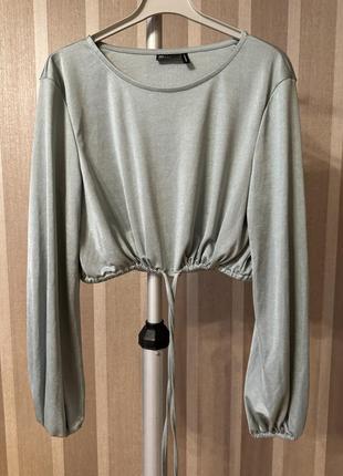 🥰 свитшот / укороченное худи asos 12 с кулиской