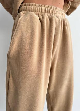 Спортивний теплий костюм фліс худі з капюшоном і штани джогери