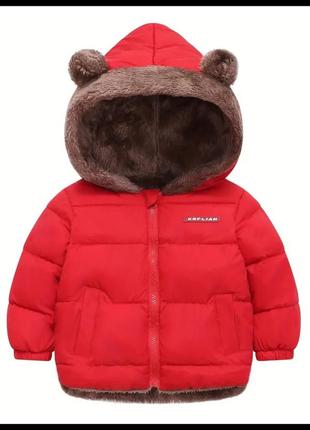 Курточка с ушками куртка осень зима 🐻