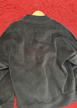 Велюровая кофта мужская на молнии