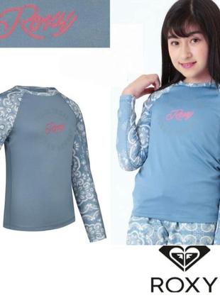 Roxy rashguard upf 50 protection girl лонгслив для девочки для водных видов спорта