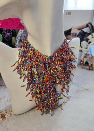Силка разноцветный из бисера2 фото
