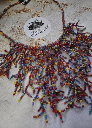 Силка разноцветный из бисера