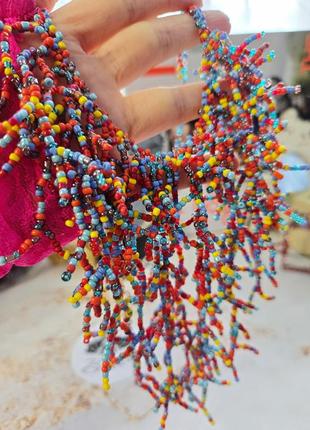 Силка разноцветный из бисера3 фото