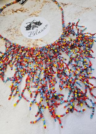 Силка разноцветный из бисера8 фото