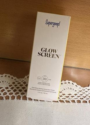 Солнцезащитный крем для лица с сияющим финишем supergoop! glow screen spf 30 50мл