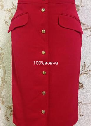 100% шерстяная яркая винтажная брендовая юбка moschino,p.s, имталия