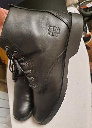 Timberland оригинал!. кожаные утепленные качетвенные ботинки