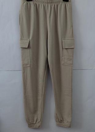 Женские спортивные штаны pull&bear zara,брюки,с карманами,джоггеры,спортивки,резинке,карго,трехнитка
