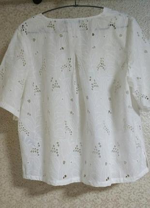 Primark блуза блузка прошва вышивка ришелье цветы бренд primark atmosphere2 фото