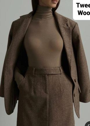 Костюм из твида в стиле max mara и ralрh lauren/ италия/ классика / шерсть + 🎁