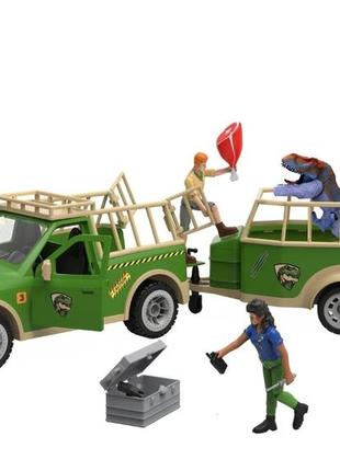 Реалістичний автомобіль з динозаврами