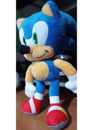 Соник мягкая игрушка антистресс плюшевый ежик sonic 30 см синий из фильма соник в кино 30 см антистресс