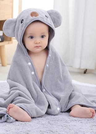 Рушничок (кутик) після купання  з капішоном 
мустанг