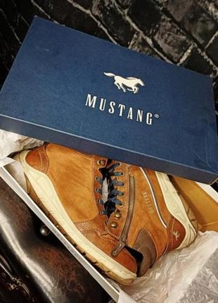 Ботинки, ботинки кожаные, ботинки мужские кожаные, мустанг, mustang, ботинки фирменные,