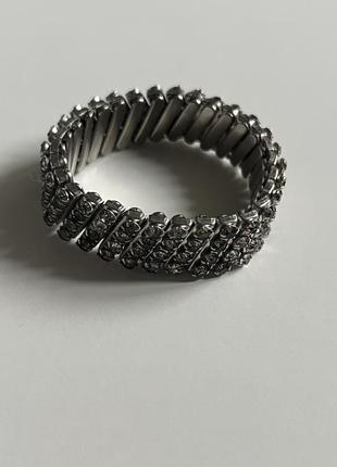 Винтажный браслет с кристаллами