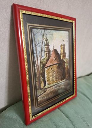 Графіка на тканині, батик: львів, порохова вежа