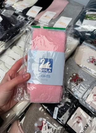 Махрові колготки польща wola вола однотонні дитячі для дівчинки різні кольори