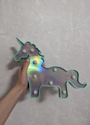 Ночник единорог+ подарок значок