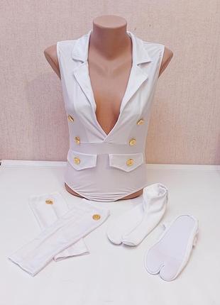 Комплект боди, перчатки, носочки