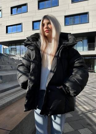 Жіночий пуховик оверсайз від 0 до -25°c.