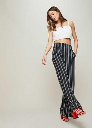 Широкие брюки,брюки палаццо в полоску miss selfridge