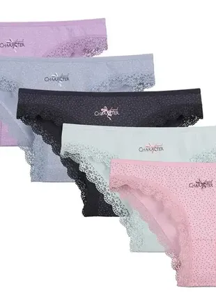 Трусы женские с круживанием мини