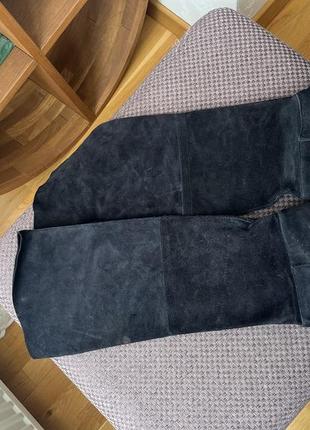 Замшевые сапоги2 фото