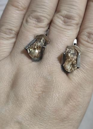 Серьги серебряные