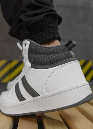 Мужские зимние кроссовки lexen white /grey с мехом6 фото