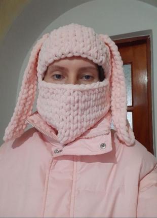 Балаклава із плюшевої пряжі
